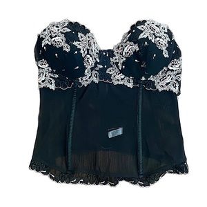 36B embroidered bustier corset